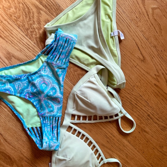 Hollister Swim Like Green Bikini Set Mediumsmall Poshmark